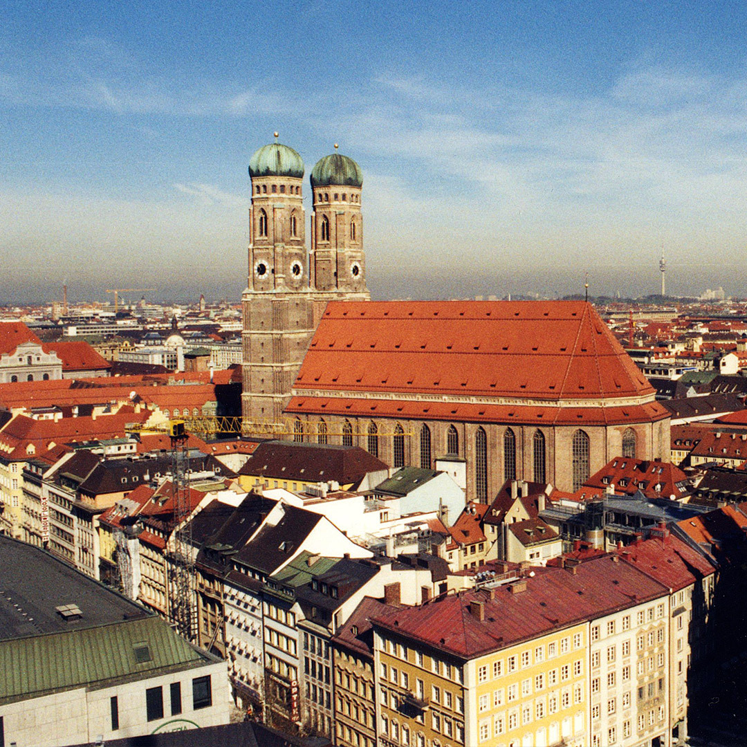 Vue aérienne de Munich.
