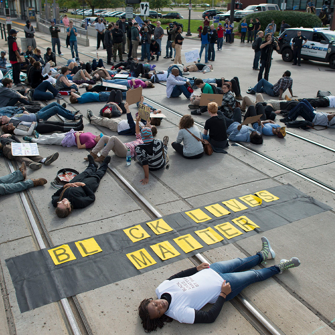 Manifestation BLM à St. Paul, Minnesota