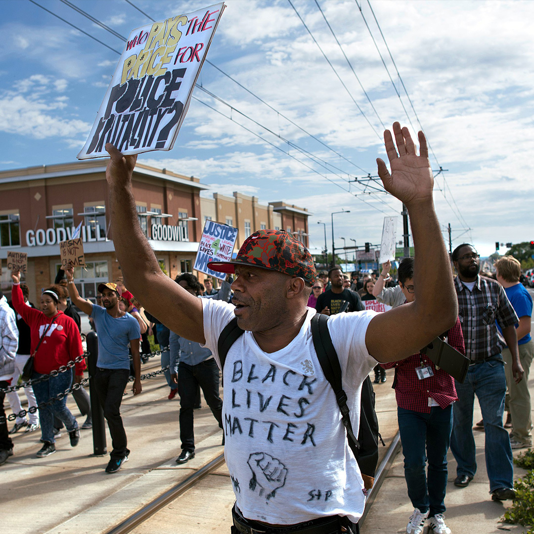 Manifestation BLM à St. Paul, Minnesota