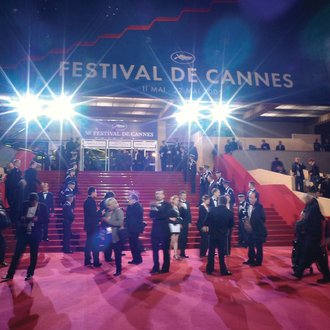 Atmosphère générale au 58e Festival de Cannes en mai 2005.