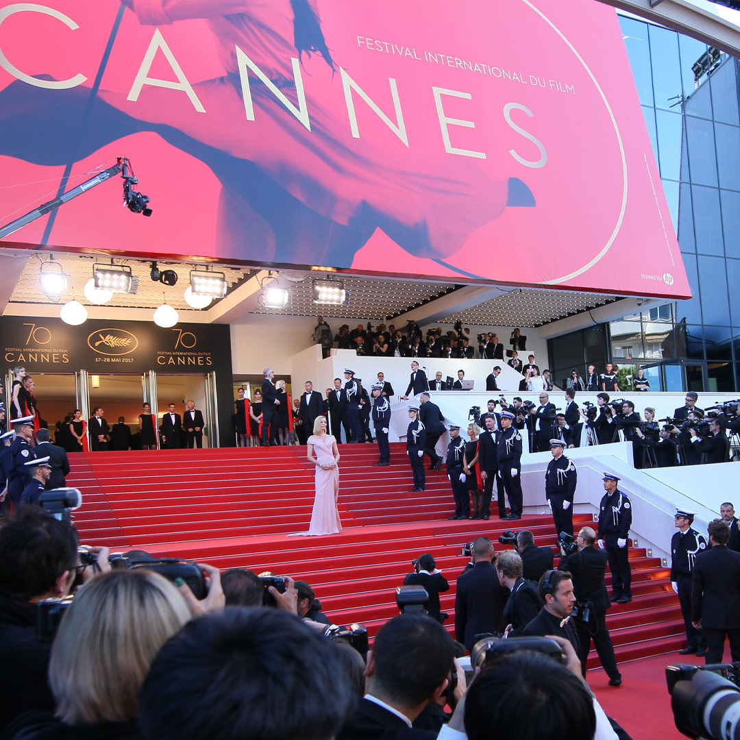 Uma Thurman sur le tapis rouge de la 70e édition du Festival en mai 2017.