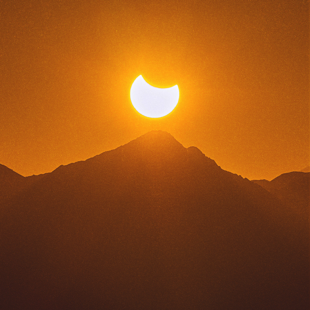 La silhouette sombre de la lune obscurcit le soleil lors d'une éclipse.