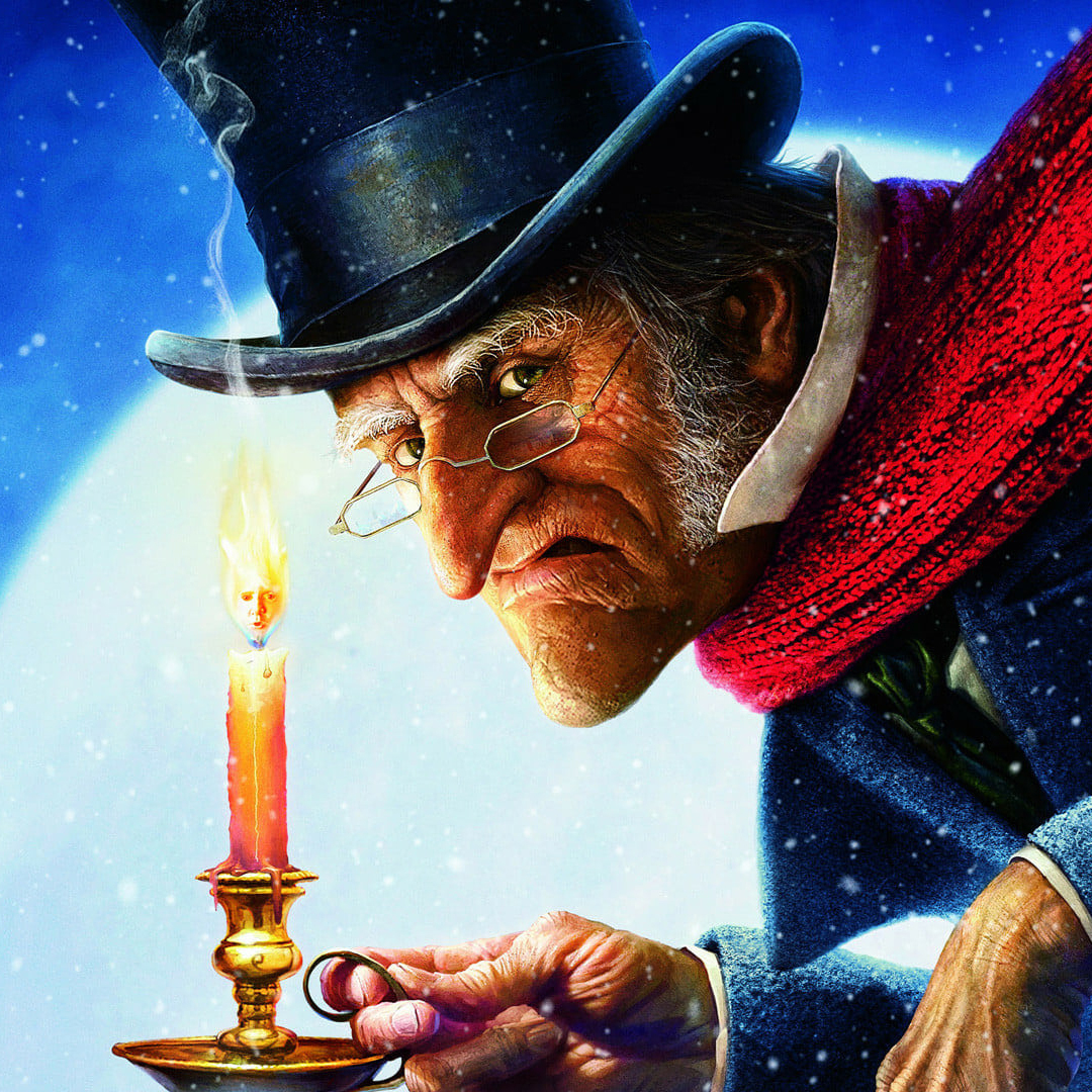 Jim Carrey dans Le Drôle de Noël de Scrooge.