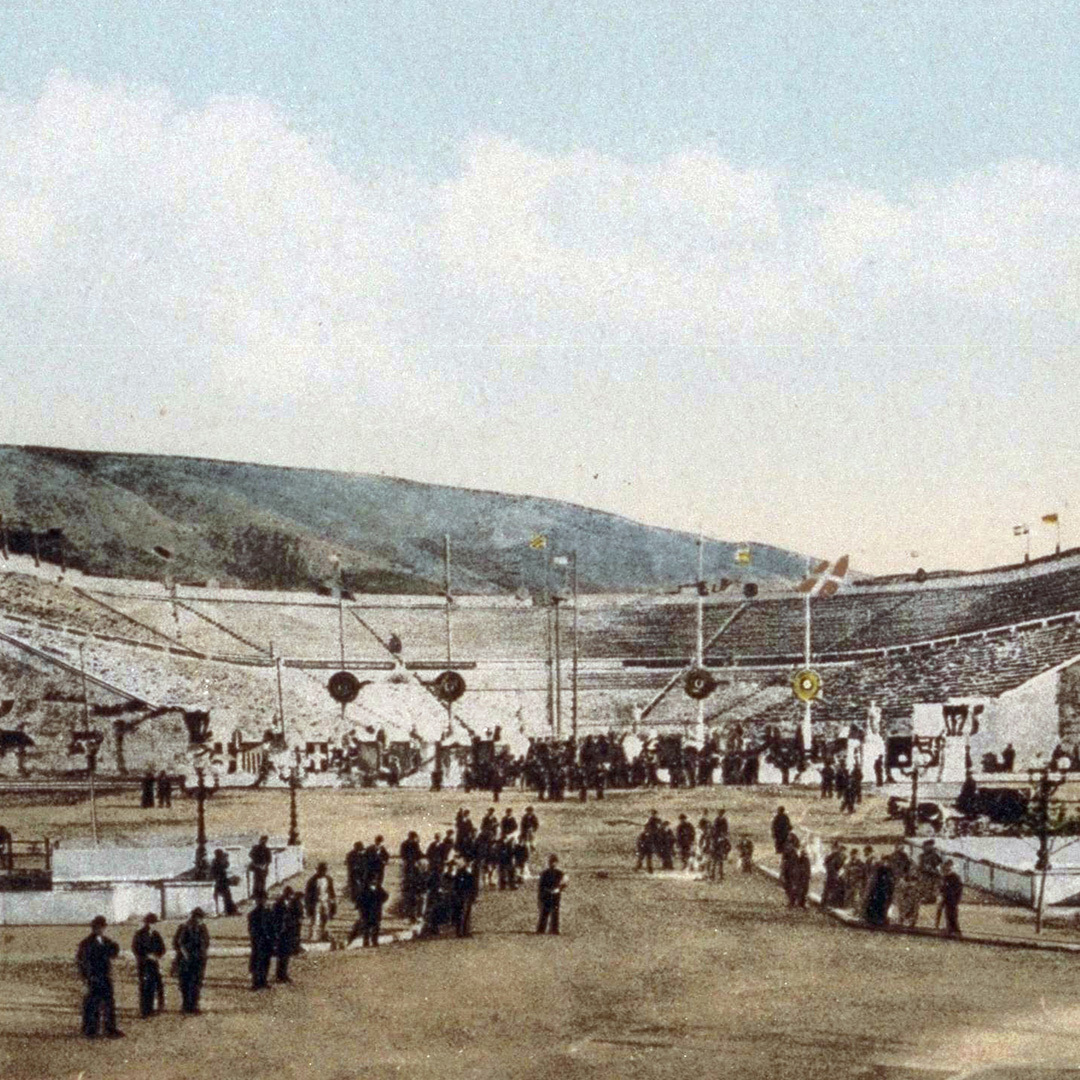 Le stade des Jeux olympiques à Athènes en 1896.