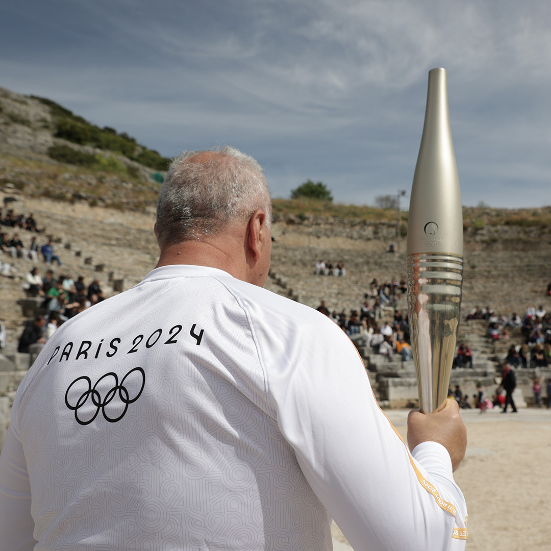 La flamme olympique aux Philippines, à Kavala, le 22 avril 2024, pour les Jeux olympiques de Paris 2024.