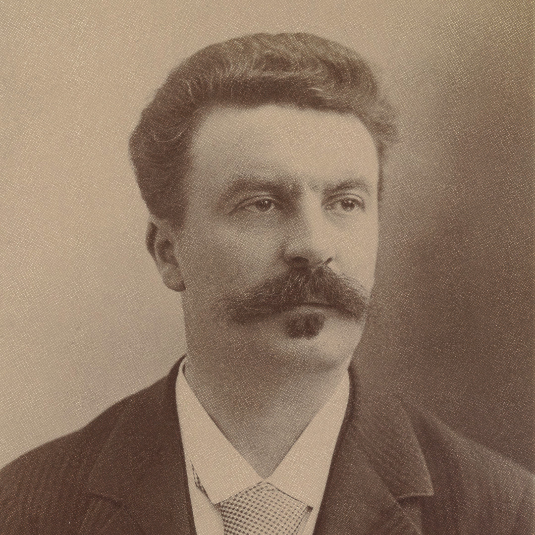 Guy de Maupassant photographié par Nadar en 1888.