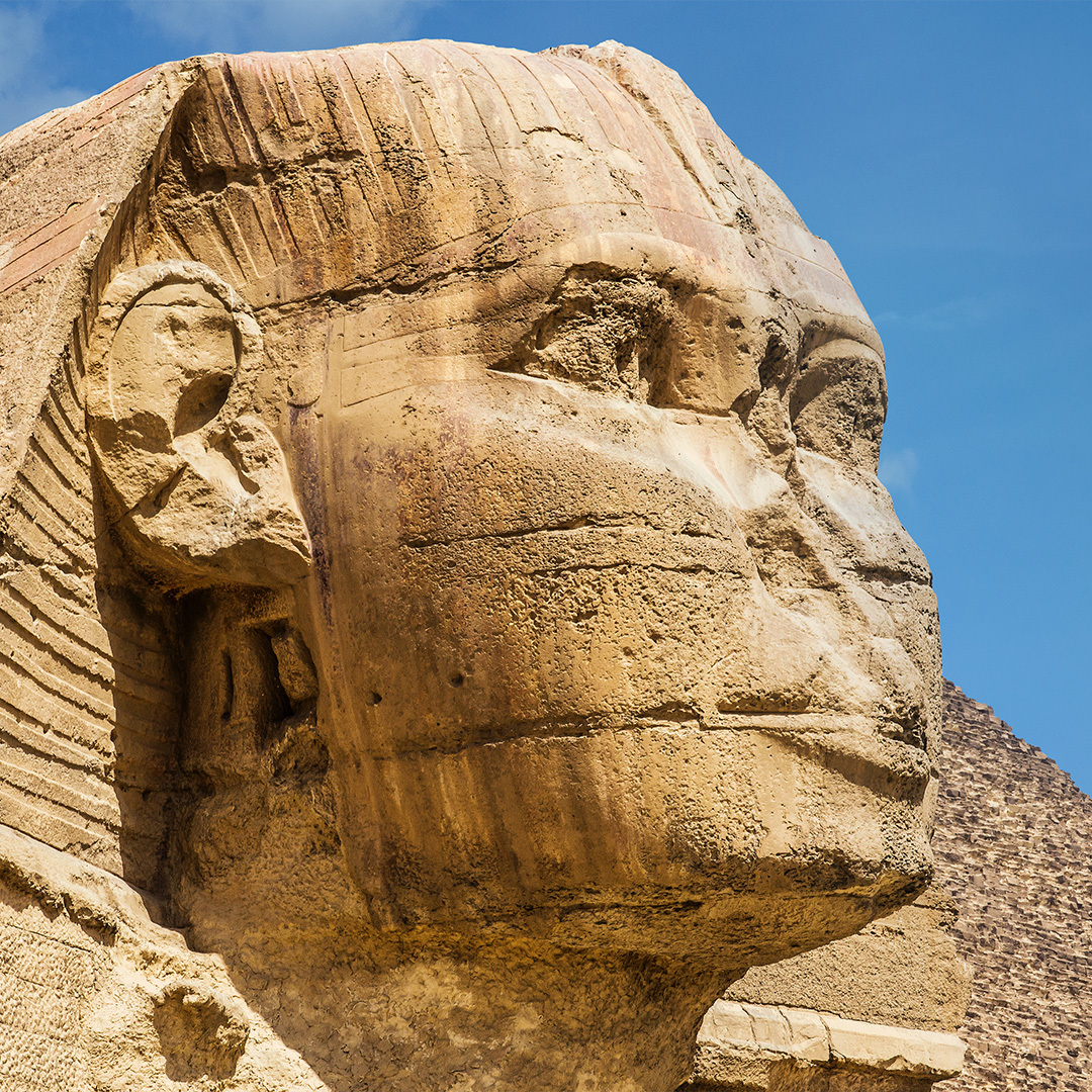Un sphinx égyptien.