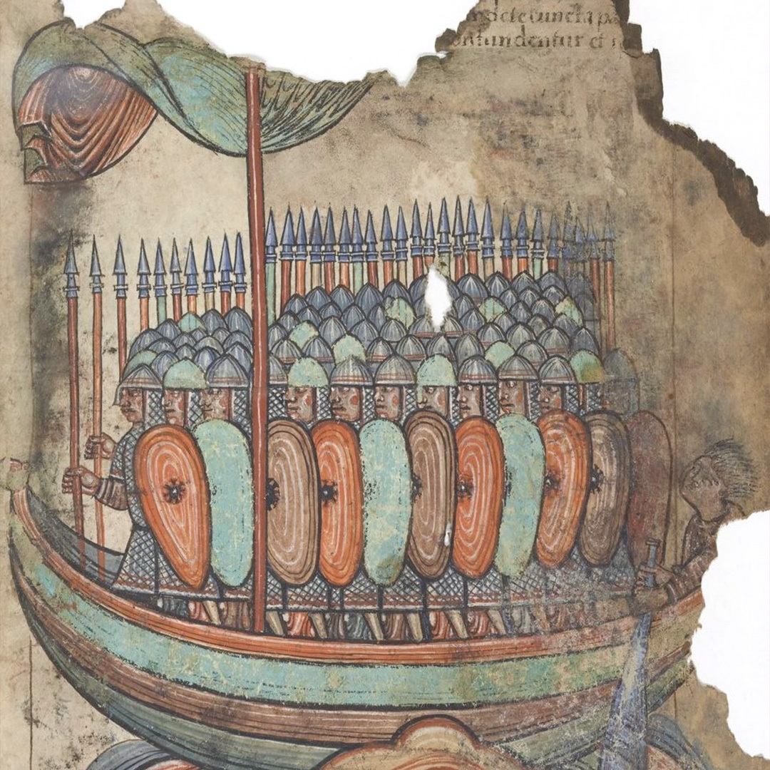 Des Vikings attaquent la ville de Guérande.