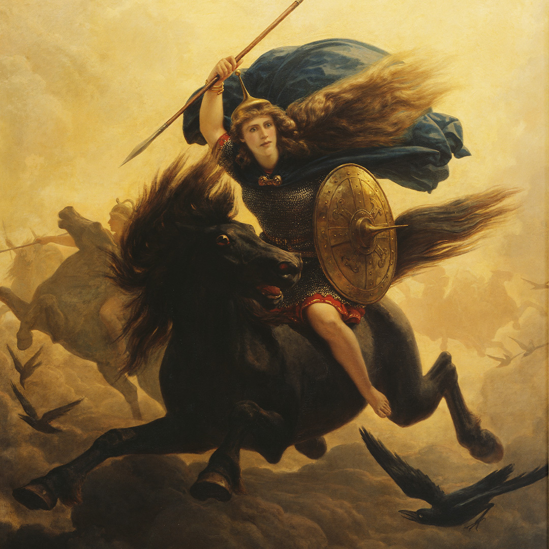 Une Valkyrie sur son cheval.