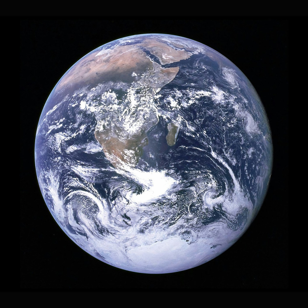 La planète Terre vue de l'espace.
