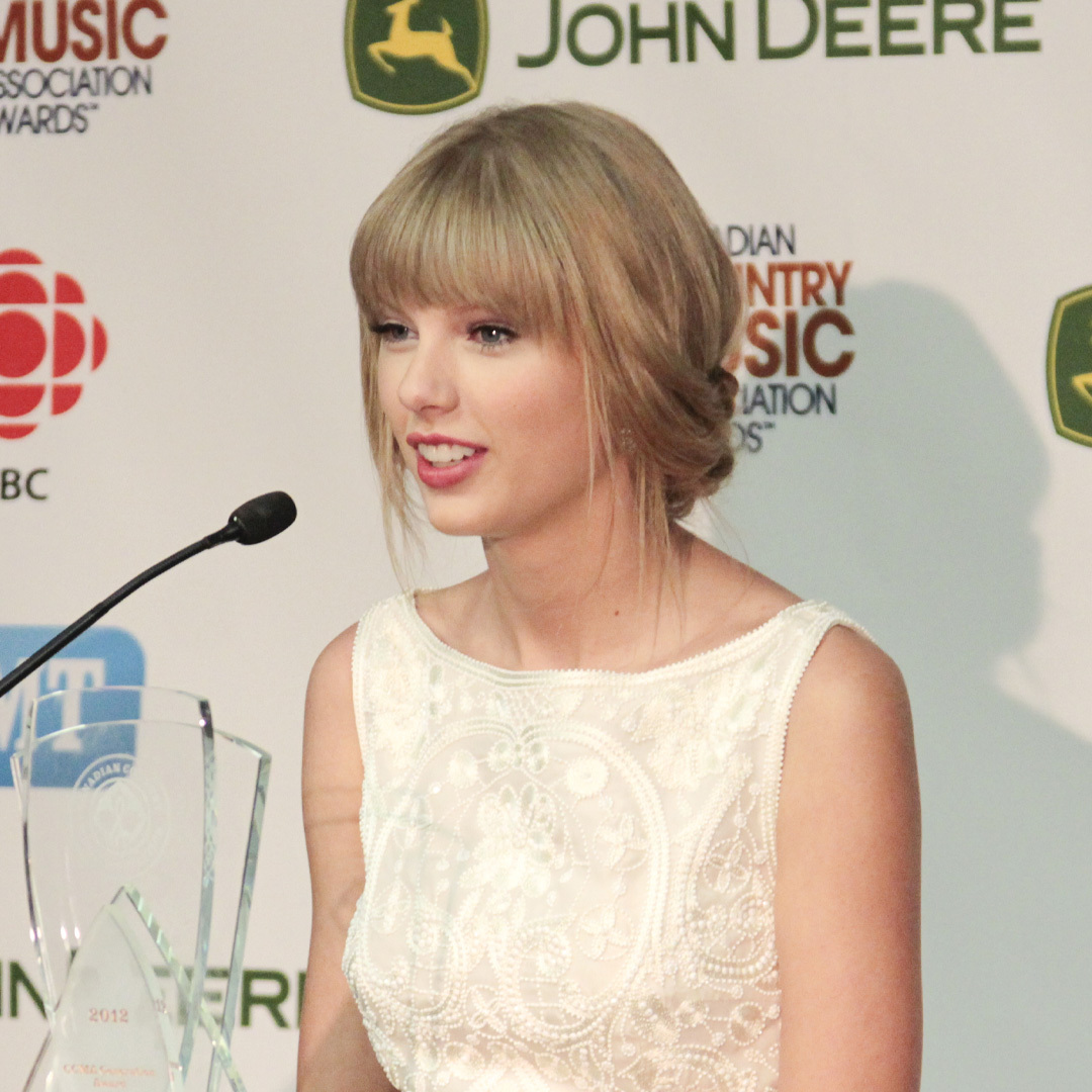 Taylor Swift à la remise des Prix de l’Association de la musique country canadienne à Saskatoon en 2012.