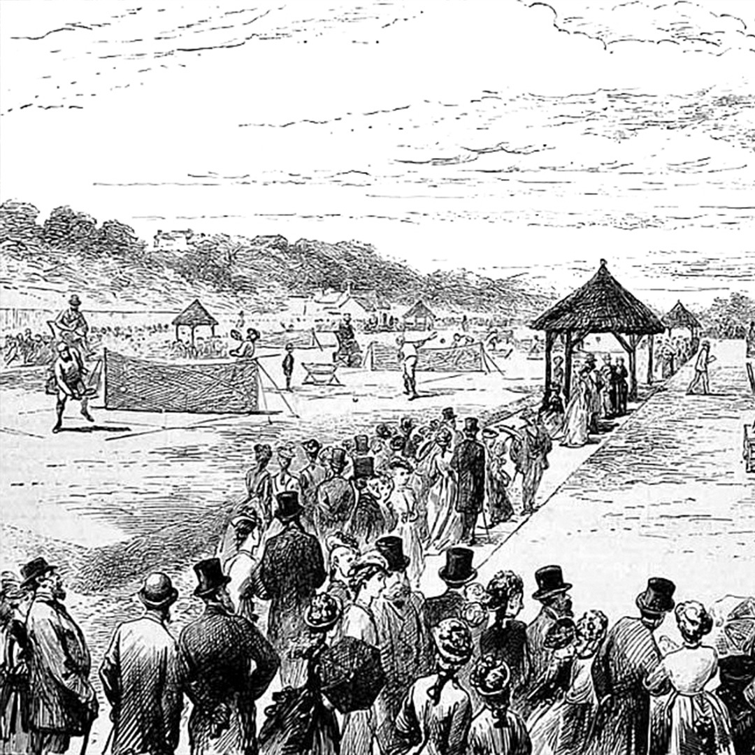 Gravure du premier tournoi de Wimbledon.