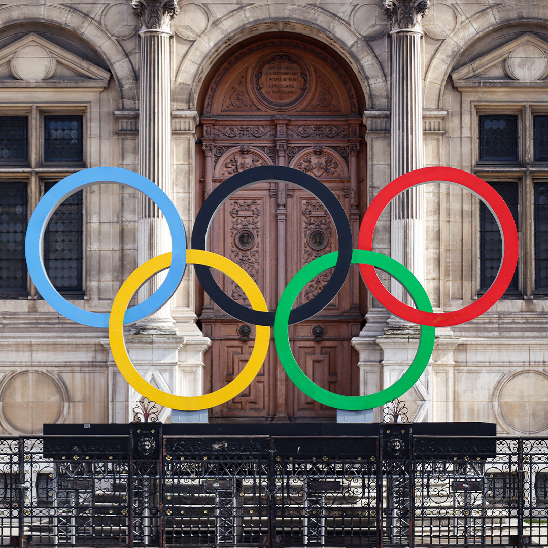 Anneaux olympiques.