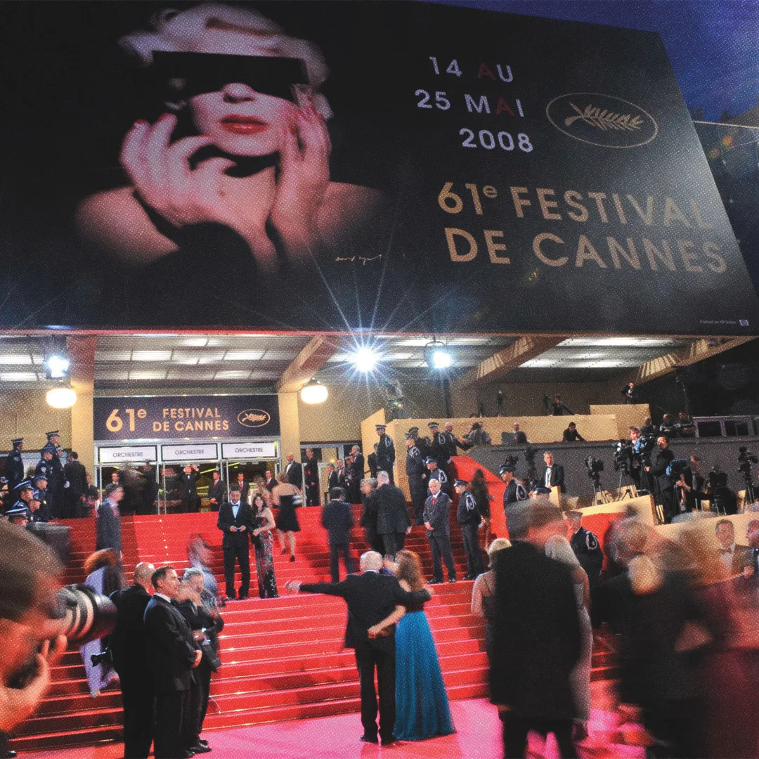 Atmosphère générale au Palais des Festivals à Cannes lors de la 61e édition en mai 2008.