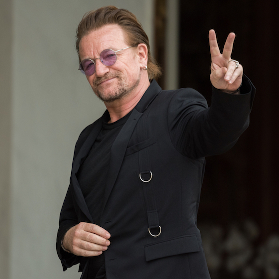 Bono, whose real name is Paul Hewson, got his stage name from a hearing-aid store in Dublin.