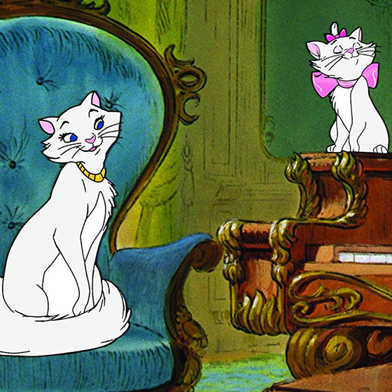“The Aristocats,” a film about rich kitties who are shuttled away from their owner by a greedy butler, takes place in London.