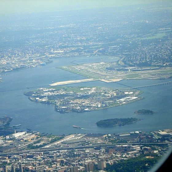 An airliner once crashed into the Rikers Island prison.