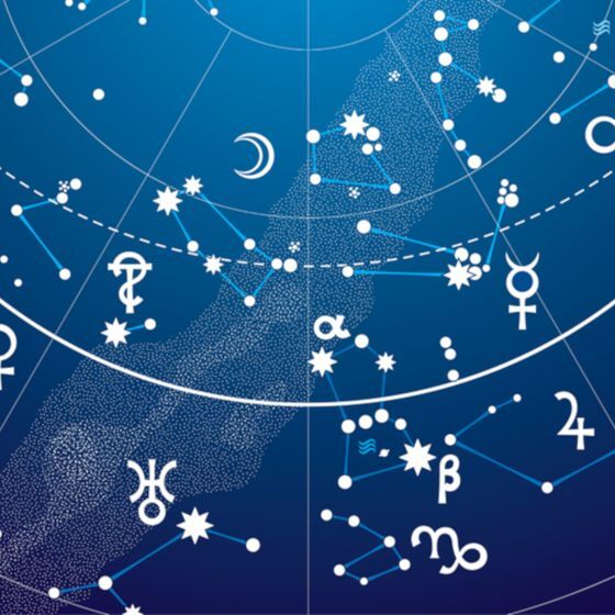 The zodiac is a wheel divided into 10 sections, each represented by a sign.