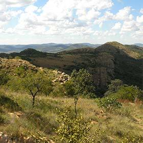 Vredefort Dome bears witness to the violent impact of a meteorite.