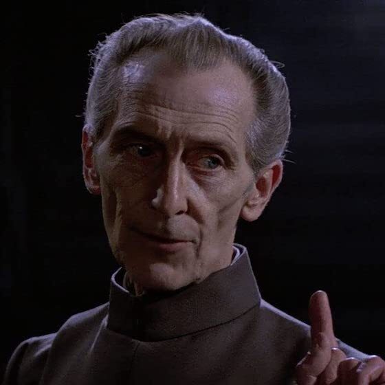 In Star Wars IV: A New Hope, Darth Vader uses the Force to strangle Wilhuff Tarkin.