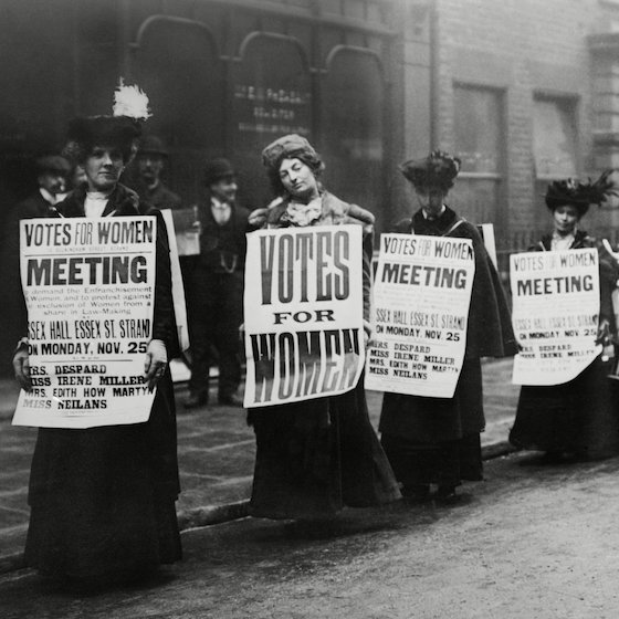 England was the first country to grant women the right to vote.