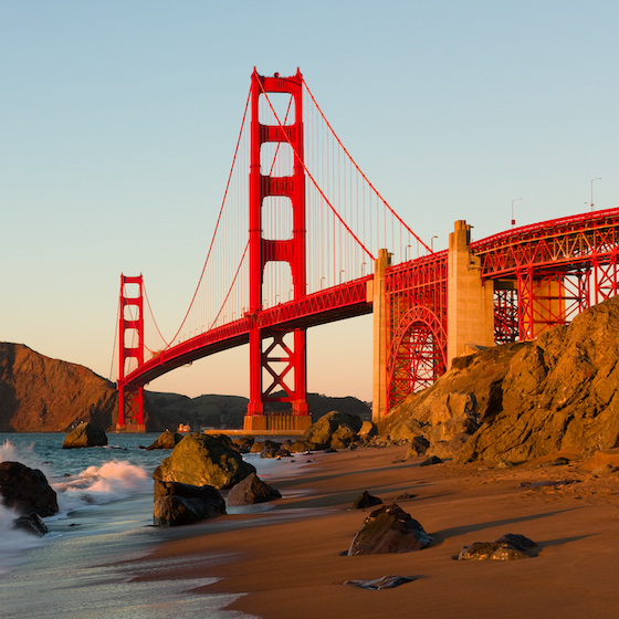 The official colour of the Golden Gate Bridge is called “American Red.”