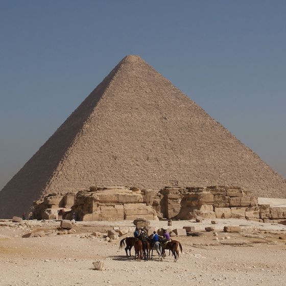 The Great Pyramid of Giza is the oldest of the 7 wonders of the ancient world.