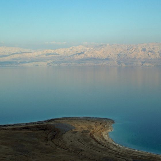 At 429 metres (1,407 feet) below sea level, the Dead Sea is the world’s lowest body of freshwater.