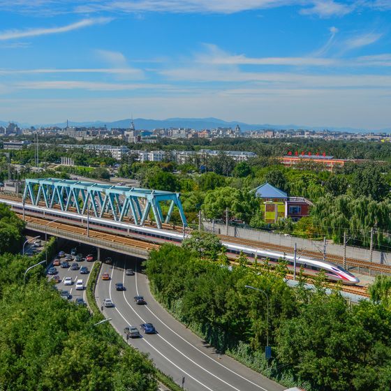 One of the main modes of transportation in China is the train.