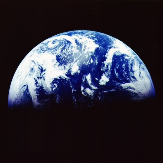 The atmosphere gets thicker the closer you get to space.