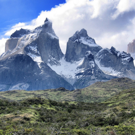 South America’s Andes mountain chain is second only to the Himalayas in average elevation.