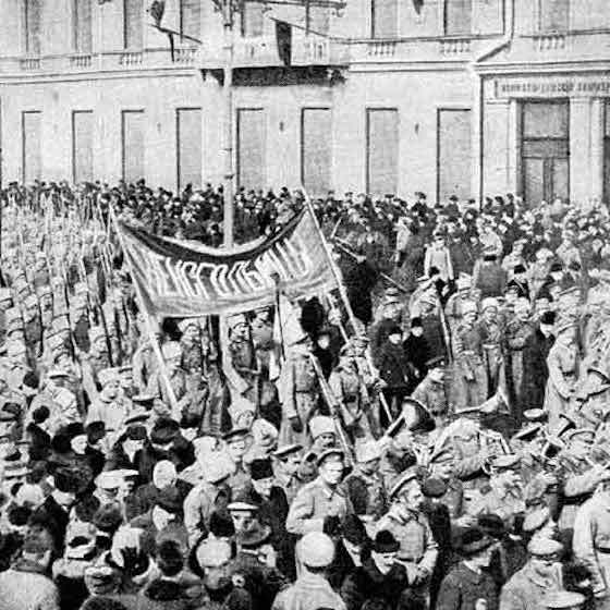 The Bolshevik slogan during the Russian Revolution was “peace, work, and bread.”
