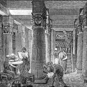 La bibliothèque d’Alexandrie, en Égypte, a été fondée par les Grecs.