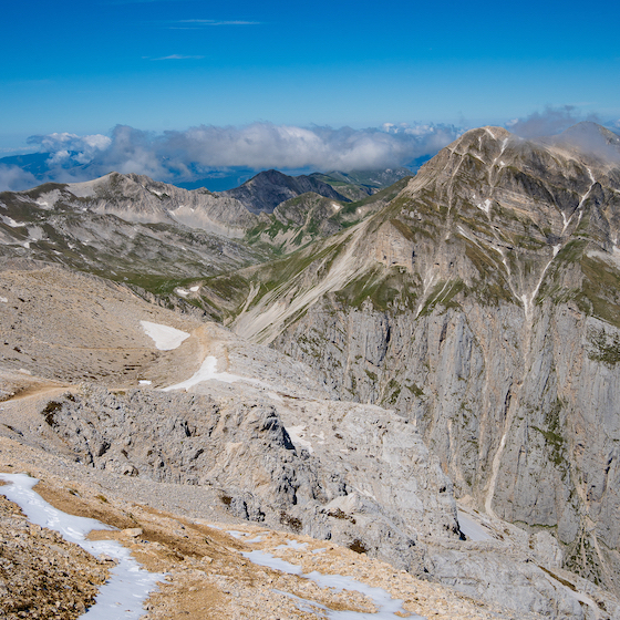 The southernmost glacier in Europe is located in Italy’s Apennine Mountains.