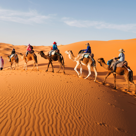 Maghreb is defined by its dry, arid climate.