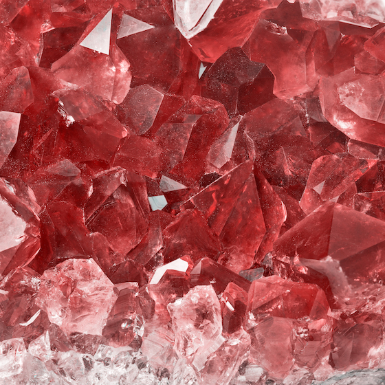Rubies are considered a precious gemstone and symbolize power and protection.