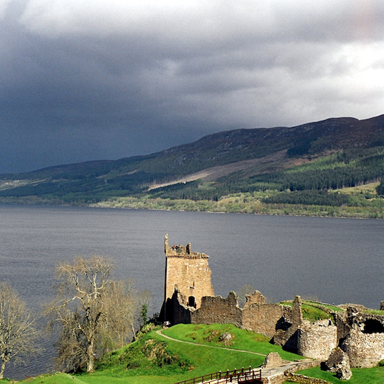 Loch Ness is over 200 m (655 ft.) deep.