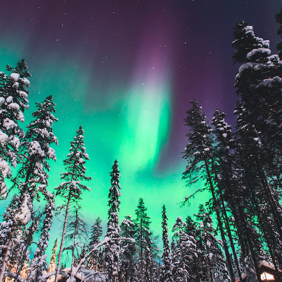 Because of its bright night skies, you can rarely see the northern lights in Lapland, despite its northern location.