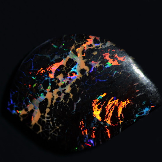 The rarest gem is the black opal.