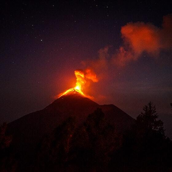 Volcanoes located at the border of 2 tectonic plates are the most dangerous.