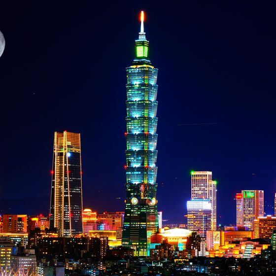 La capitale de Taïwan est située sur la pointe sud de l’île de Taïwan.