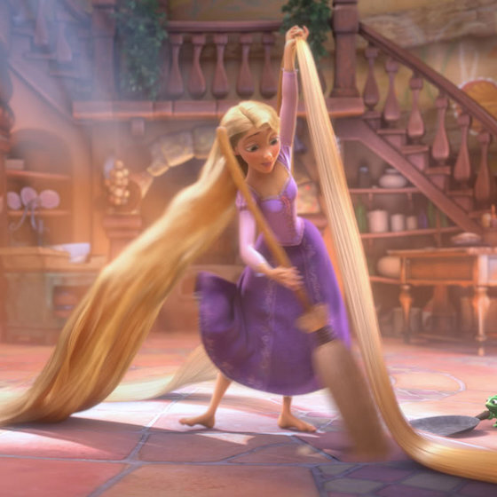 Rapunzel's hair measures 20 metres (65 feet).