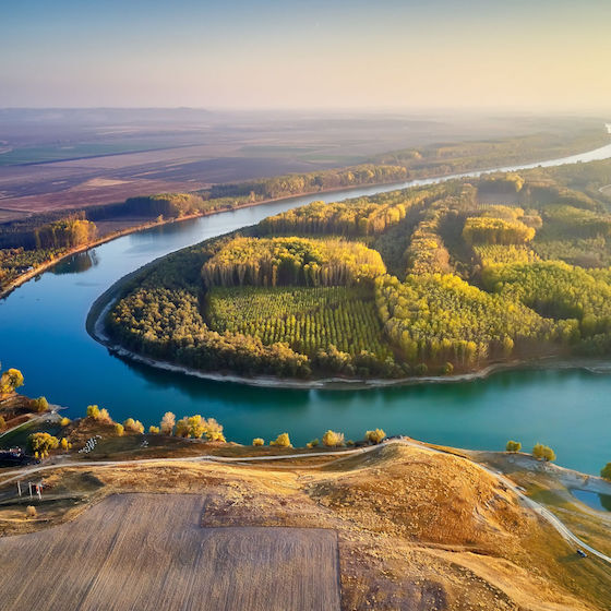 Crossing a dozen countries, the Danube is the longest river in Europe.