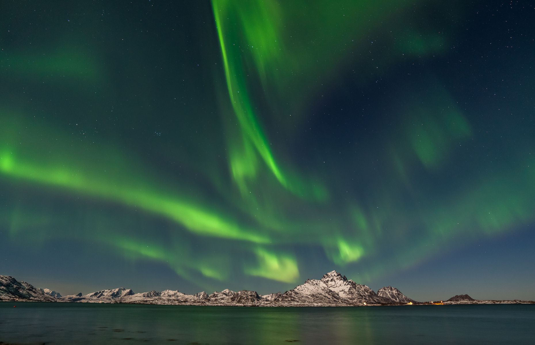 You can only see aurora lights from Earth. 