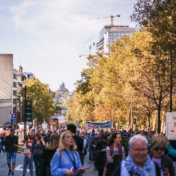 L’âge moyen de la population de la ville de Bruxelles en 2020 est de 39,3 ans.