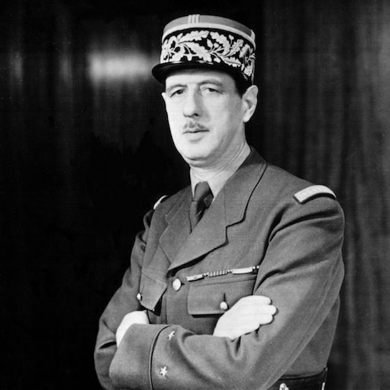 General de Gaulle was president of the first Conseil national de la Résistance.