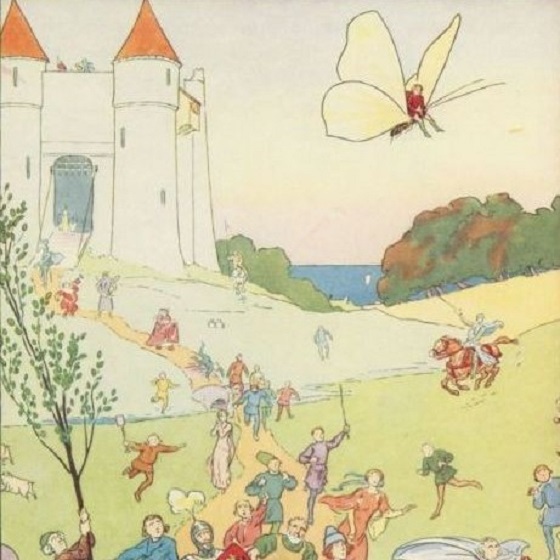 In the Brothers Grimm version of the tale, Tom Thumb ends up in a mouse hole, a cow’s stomach and a wolf’s stomach.