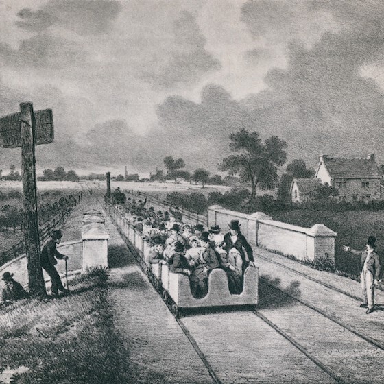 La première ligne de chemin de fer pour passagers est apparue à Londres, en Angleterre.
