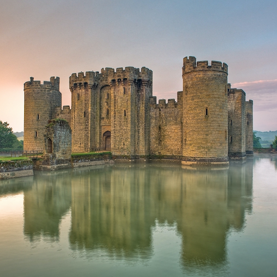 England was the first country to build castles featuring round towers.