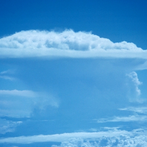 Tornadoes often form below the base of a cumulonimbus cloud.